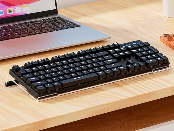 Egchi Acrylic Computer Keyboard Stand for Desk