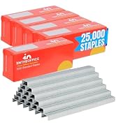 1InTheOffice Standard Staples, Staples for Stapler, Replacement Staples Refill, 1/4" Leg Length, ...