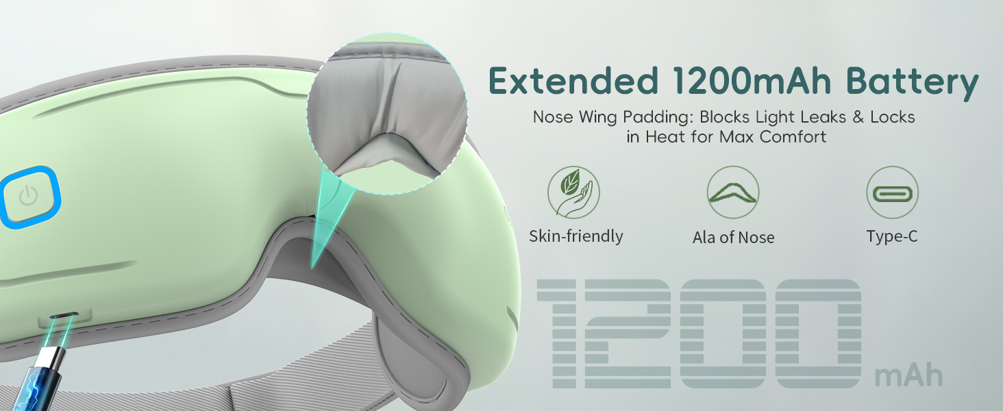 eye massager with heat