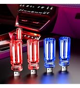 UBAPEV 4 PCS USB Night Light, Touch Dimmable Mini USB LED Car Interior Ambient Lights, Portable P...