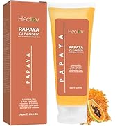 Healov Papaya Soap Face & Body Wash – Skin Brightening Facial Cleanser for Spots – Exfoliating Fa...