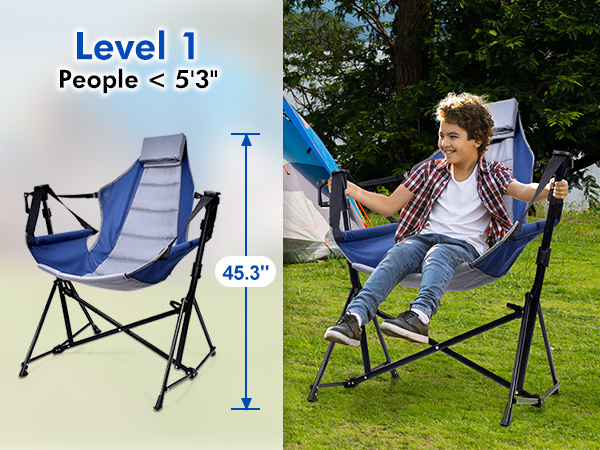 swinging lawn chair