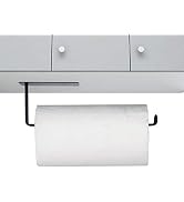 Paper Towel Holder Wall Mount, Stainless Steel Adhesive Hanging Paper Towel Holder, Under Cabinet...