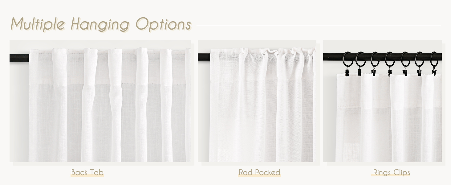 back tab curtains