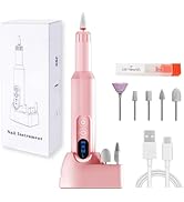 Pinkiou Cordless Electric Nail Drill-20000RPM Professional Efile Nail Machine with Wireless Charg...