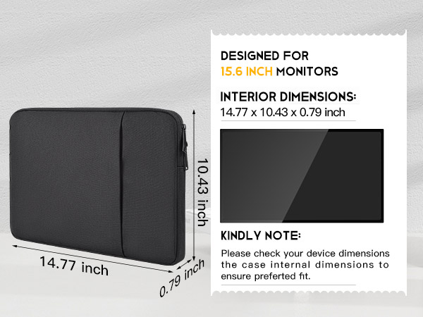 15.6 monitor sleeve