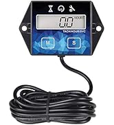Runleader Small Engine Hour Meter, Digital Tachometer, Maintenance Reminder, Battery Replaceable,...