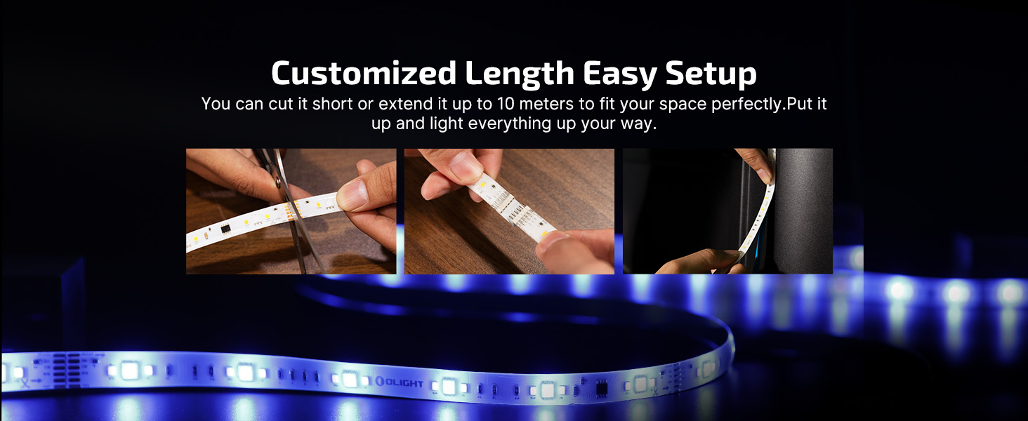 OLIGHT Ostrip 2 RGBIC+CW+WW LED Strip Light 16.4ft(5m)