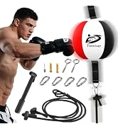 SANJOIN Double End Bag Boxing, Easter Basket Stuffers Adjustable Cords Punching Bag Speed Reflex ...