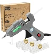 SHJADE Hot Glue Gun with 30 Glue Sticks, 20W Mini Hot Melt Gun Kit(Grey) | Fast Preheating, Ideal...