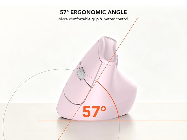 Ergonomic tilt vertical design