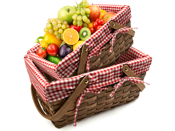 woven picnic basket