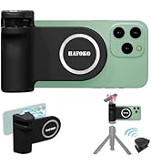 HAFOKO Magnetic Smartphone CapGrip Camera Cell Phone Selfie Shutter Grip Tripod Mount w 1/4" Cold...