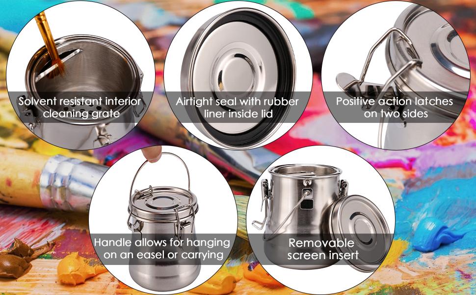 brush washer airtight brush washer brush cleaner brush washer bucket paint brush washer container