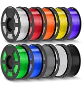 JAYO PLA+ Filament 1.75mm,3D Printer Filament PLA Plus Dimensional Accuracy +/- 0.02 mm, 1.1 Kg P...