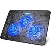 TECKNET Laptop Cooling Pad, Portable Slim Quiet USB Powered Laptop Notebook Cooler Cooling Pad St...