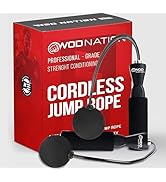 WOD Nation Ropeless Jump Rope for Men & Women - Cordless Jump Ropes for Fitness