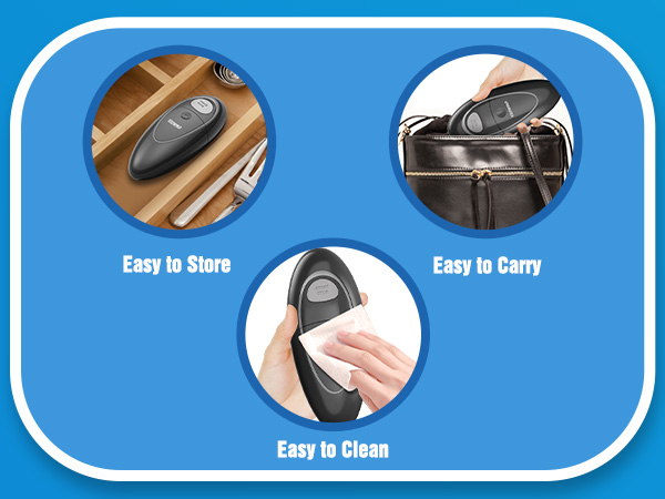 handheld electric can opener, one touch can opener, left handed can opener