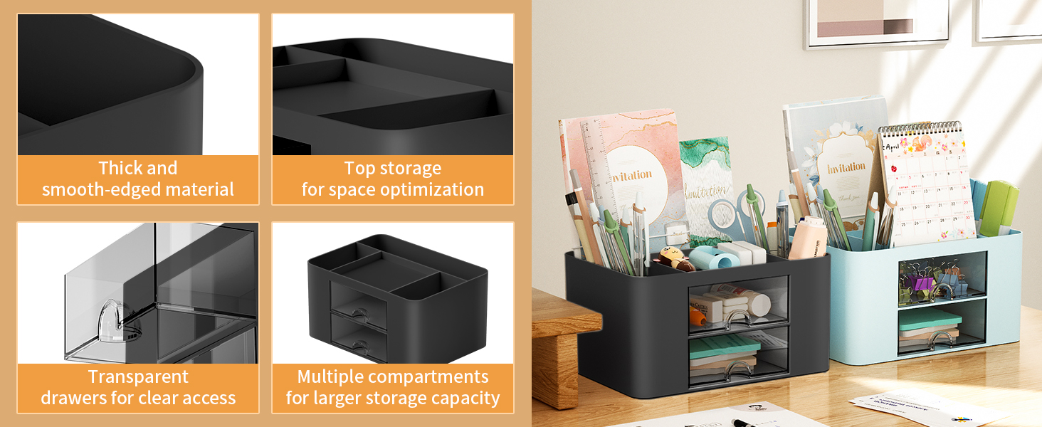 desk organizer and accessories