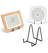 3 Pack 4.5inch YCLYC Picture Stands for Display, Black Metal Plate Stands for Display - Decorativ...
