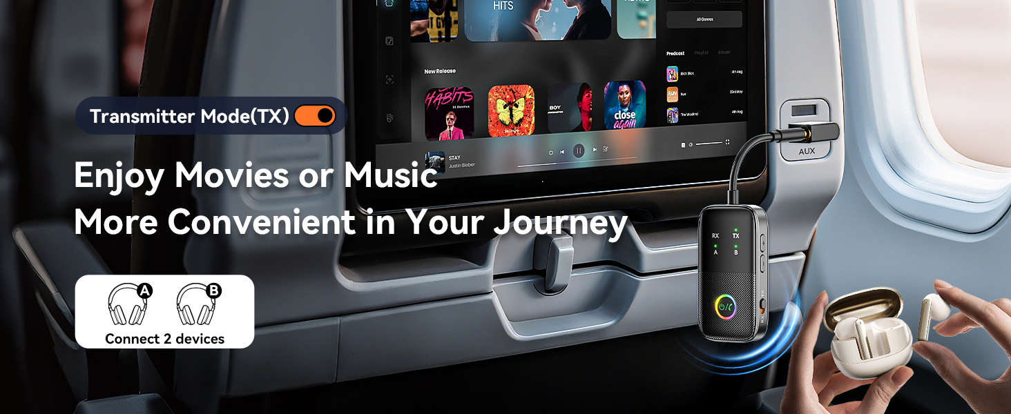 airfly;bluetooth airplane adaptor