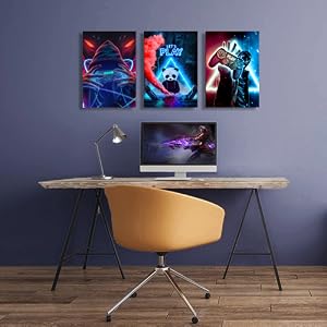 Game room decor wall art