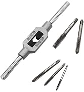 Seamaka 6pcs Metric ?Thread Machine Taps Set Metric Tap Set Tap Wrench Set Screw Thread Plug Taps...