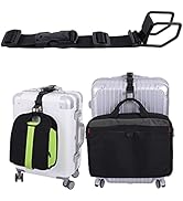 Luggage Hook Strap,J Hook for add a Bag Luggage,Multi Adjustment Bag Strap Hook with Hands Free(B...
