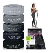 long fabric resistance bands, fabric exercise bands, long bands for exercise