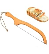 Victhur Bread Bow Knife 16-In Sourdough Bread Slicer Right Handed Fiddle Bow Bread Saw for Homema...