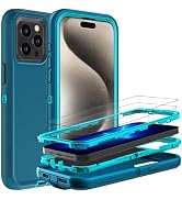 YKHJKLEC for iPhone 15 Pro Max Case, Military Grade 3 in 1 Heavy Duty Shockproof/Drop Proof/Dust ...