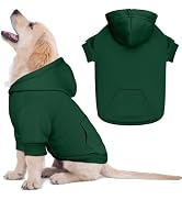 Dog Sweaters for Small Dogs Dog Hoodie Pet Sweater Solid Soft Brushed Fleece Pet Clothes Hoodie S...