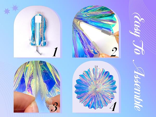 iridescent birthday decorations