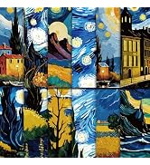 48 Sheets Scrapbook Paper 11x11, Starry Night Pattern Decorative Scrapbook Paper for Journals DIY...