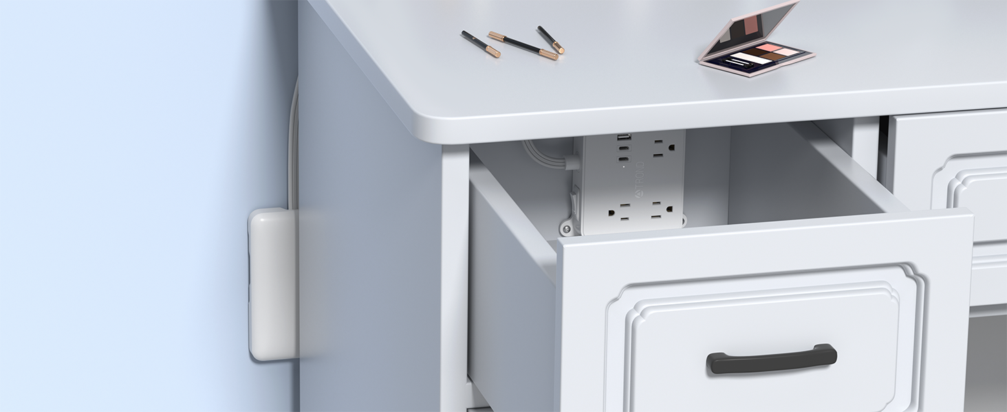 in-drawer outlet