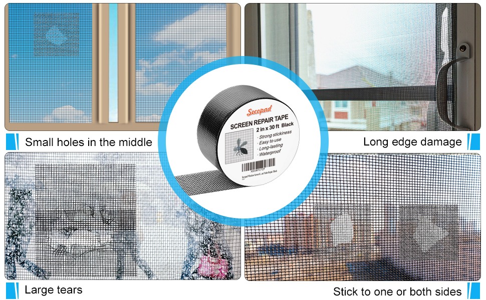 Secopad window screen repair tape