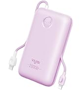 VIYISI Portable Charger 20000mAh 30W Fast Charging, Power Bank with Built-in Cables & LED Display...