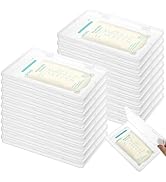 18 Pcs Clear Flat Breast Milk Freezer Storage Organizer Space Saving Breastmilk Storage Breastmil...