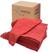 ZUPERIA Cotton Shop Towel – Absorbent Shop Towels and Multipurpose Cleaning Towels for Automobile...