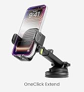 Bracketron Easy OneClick 3-in-1 Truck Phone Holder, Dash Vent & Windshield | Heavy-duty suction c...