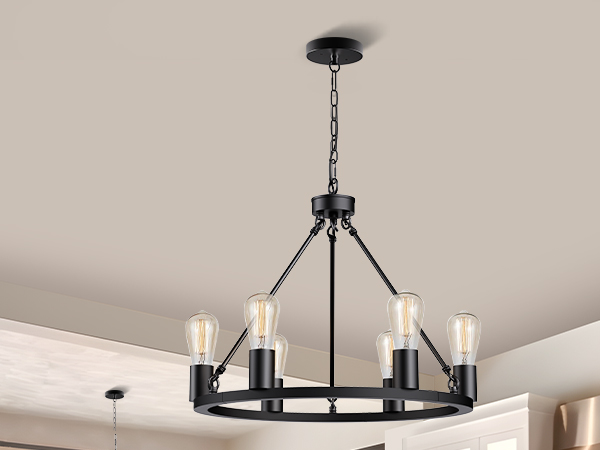 wagon wheel chandelier