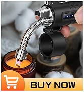 Lafagiet Electric Lighter, USB C Rechargeable, with LED Battery Display, Flashlight, 360° Flexibl...