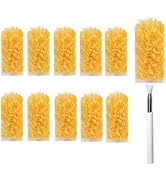 GMLRKY Duster Kit, 10 Refills & 1 12.6-32inch Extendable Handle, 360° Microfiber Dusters for Dust...