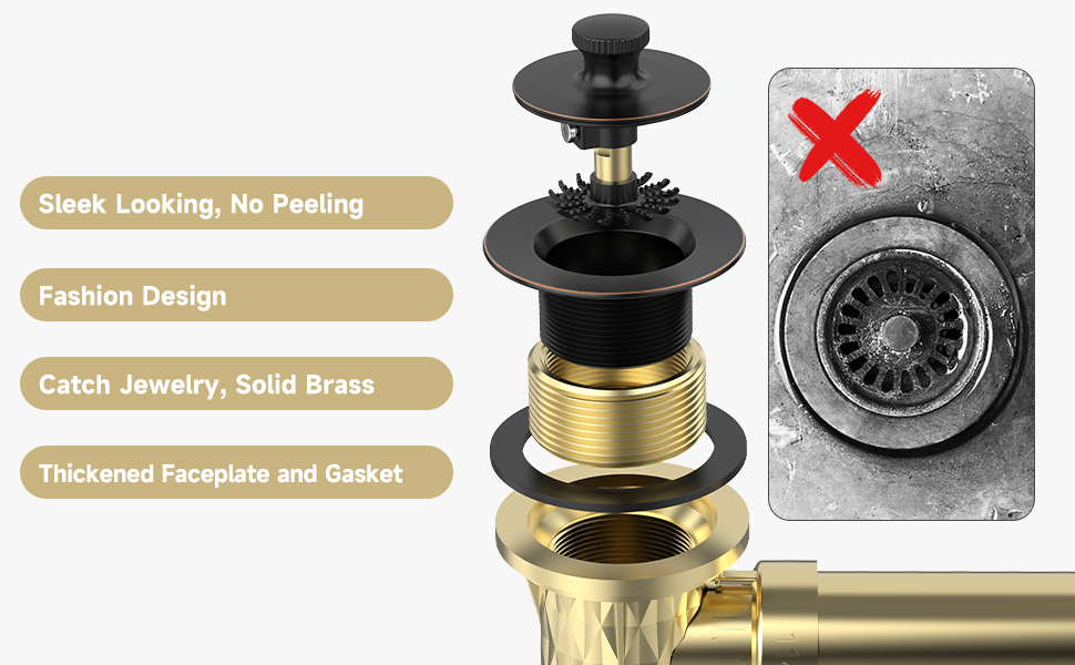 Oil Rubbed Bronze bathtub drain