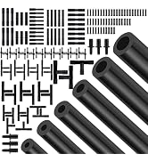 Silicone Vacuum Hose Kit, 5Ft 6PCS Vacuum Hose Automotive & 113PCS Vacuum Line Connectors, Multip...