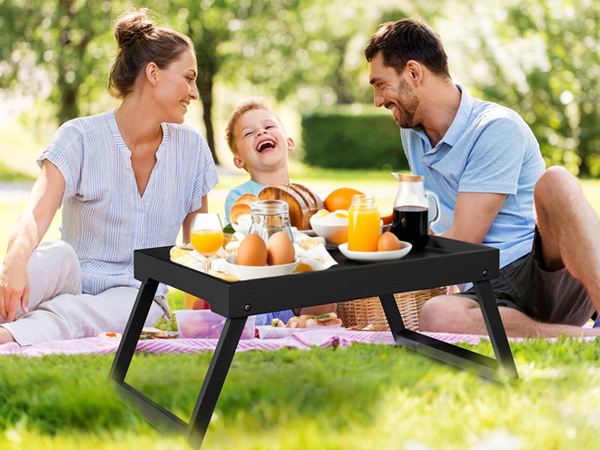 Bamboo breakfast tray