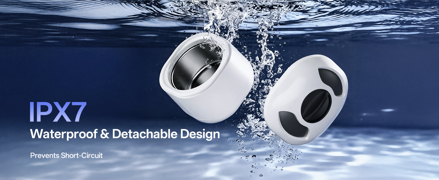 Ultrasonic Cleaner, Portable Ultrasonic Hardware Cleaner, Dual-Action Cleaning