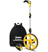Measuring Wheel Zozen Collapsible with Kickstand and Cloth Carrying Bag Measurement 0-9,999 Ft…