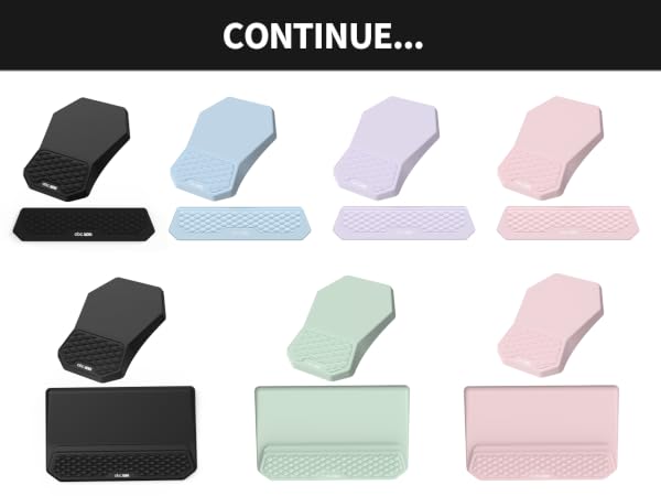 Ergonomic Mouse Pad and Keyboard Wrist Rest Set