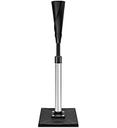 Zdgao Portable Batting Tee for Baseball/Softball, Height Adjustment 25"-37" Hitting Tee with Remo...
